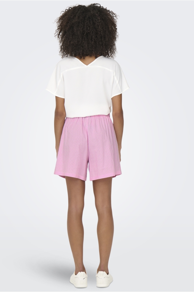 ONLAUGUSTA SHORTS WVN 15347659 Bonbon/CLOUD DANCER